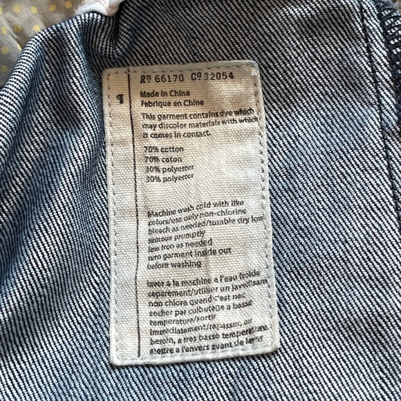 Pilcro and the Letterpress Denim Mini Skirt Size 6 Button Front Pockets Blue - Picture 7 of 10